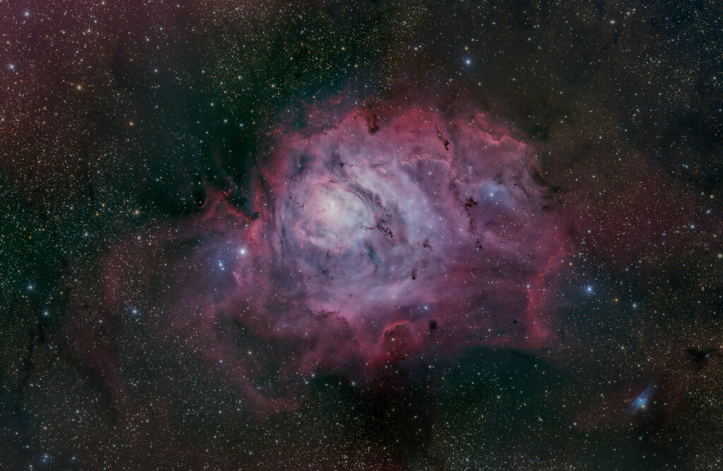 Lagoon Nebula M8 4-panel mosaic