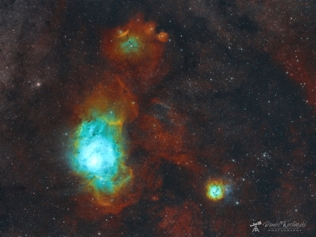 The Lagoon Nebula The Trifid Nebula M8 M20